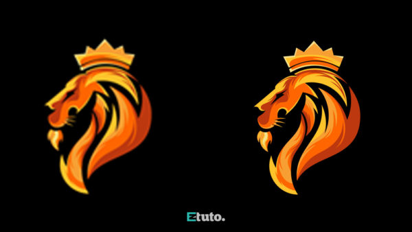 Vector-tracing-lion