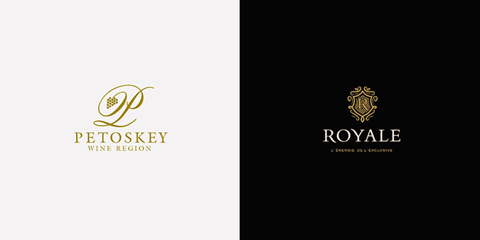 Elegant logos for drinks