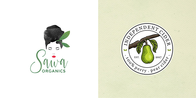 Natural and Organic logos