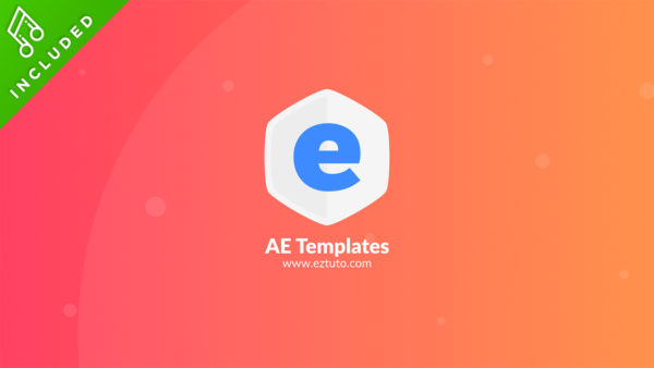 flat logo reveal after effects template