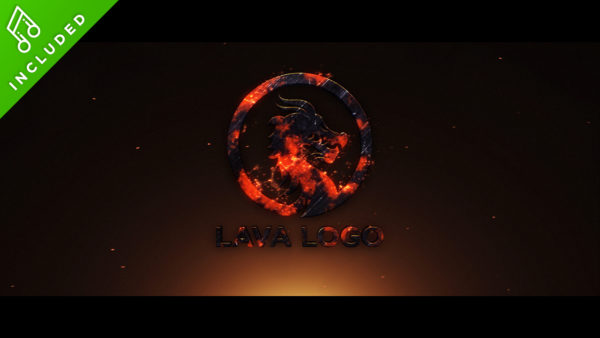 lava logo reveal after effects template
