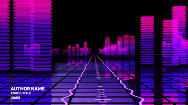 Cyberpunk Music Visualizer